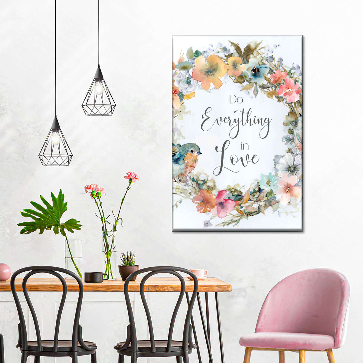 Everything In Love Canvas Wall Art - Christian Wall Decor Art - Religious Wall Decor