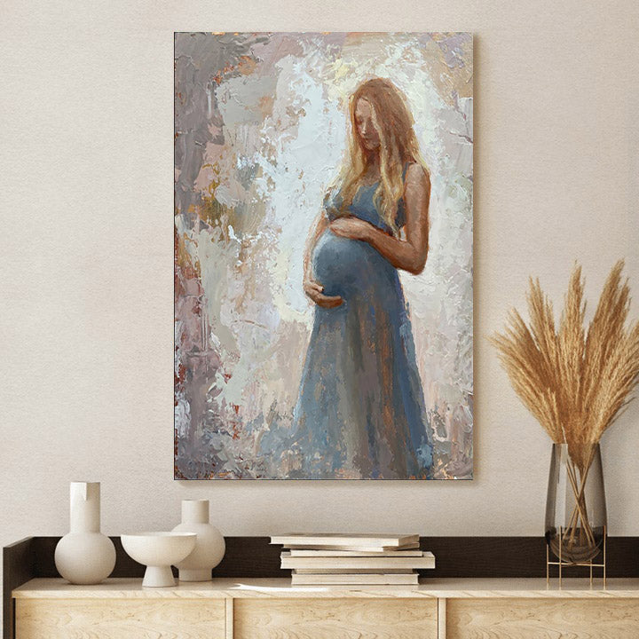 Expecting Mother Canvas Wall Art - Gift For Mom
