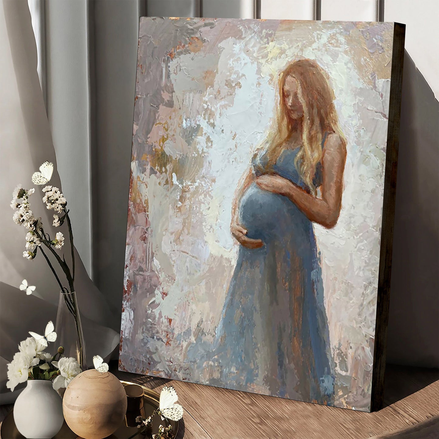 Expecting Mother Canvas Wall Art - Gift For Mom
