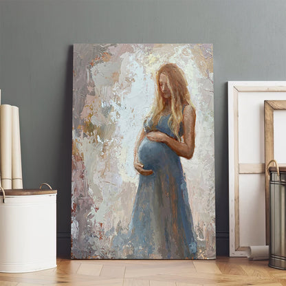 Expecting Mother Canvas Wall Art - Gift For Mom