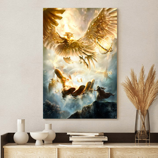 Ezekiel S Vision Christian Art Premium Matte Vertical - Jesus Christ Canvas - Christian Wall Art
