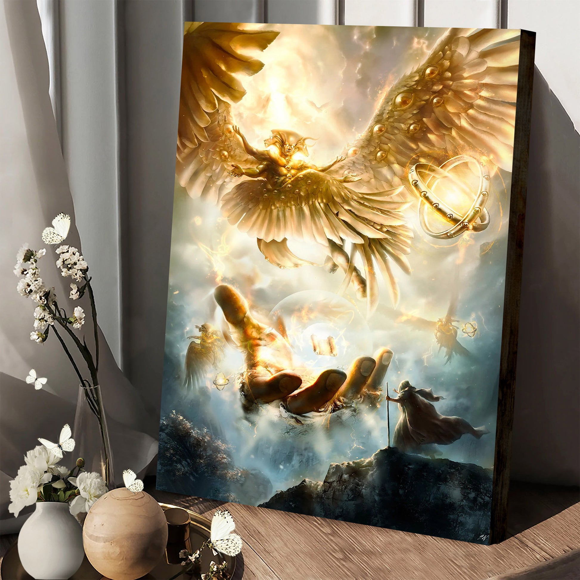 Ezekiel S Vision Christian Art Premium Matte Vertical - Jesus Christ Canvas - Christian Wall Art