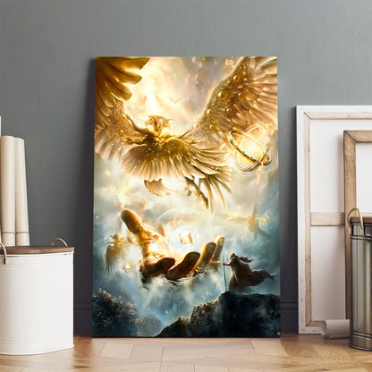 Ezekiel S Vision Christian Art Premium Matte Vertical - Jesus Christ Canvas - Christian Wall Art