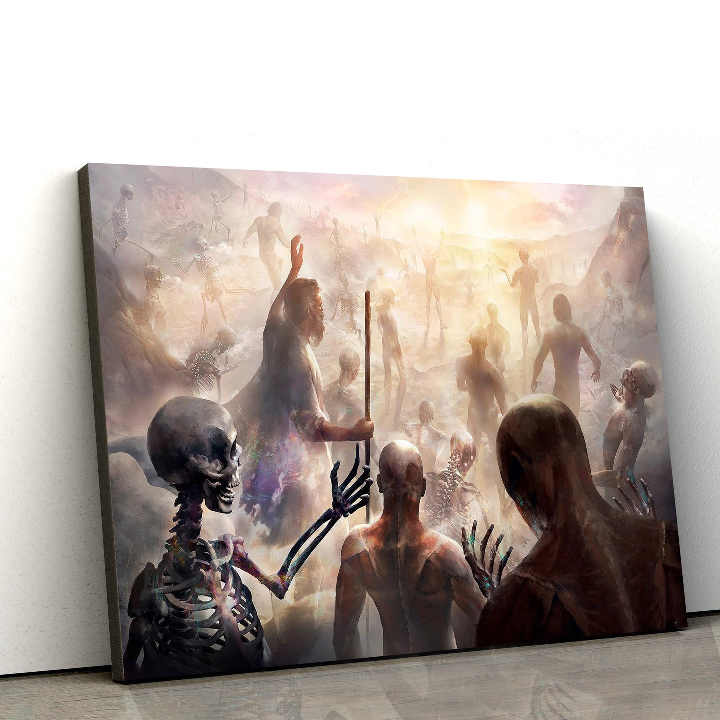 Ezekiel Valley Of Dry Bones Christian Art Premium - Jesus Canvas Pictures - Christian Wall Art