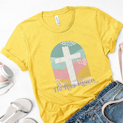 He is Not Here He Has Risen Tee Shirts For Women - Christian Easter T Shirts