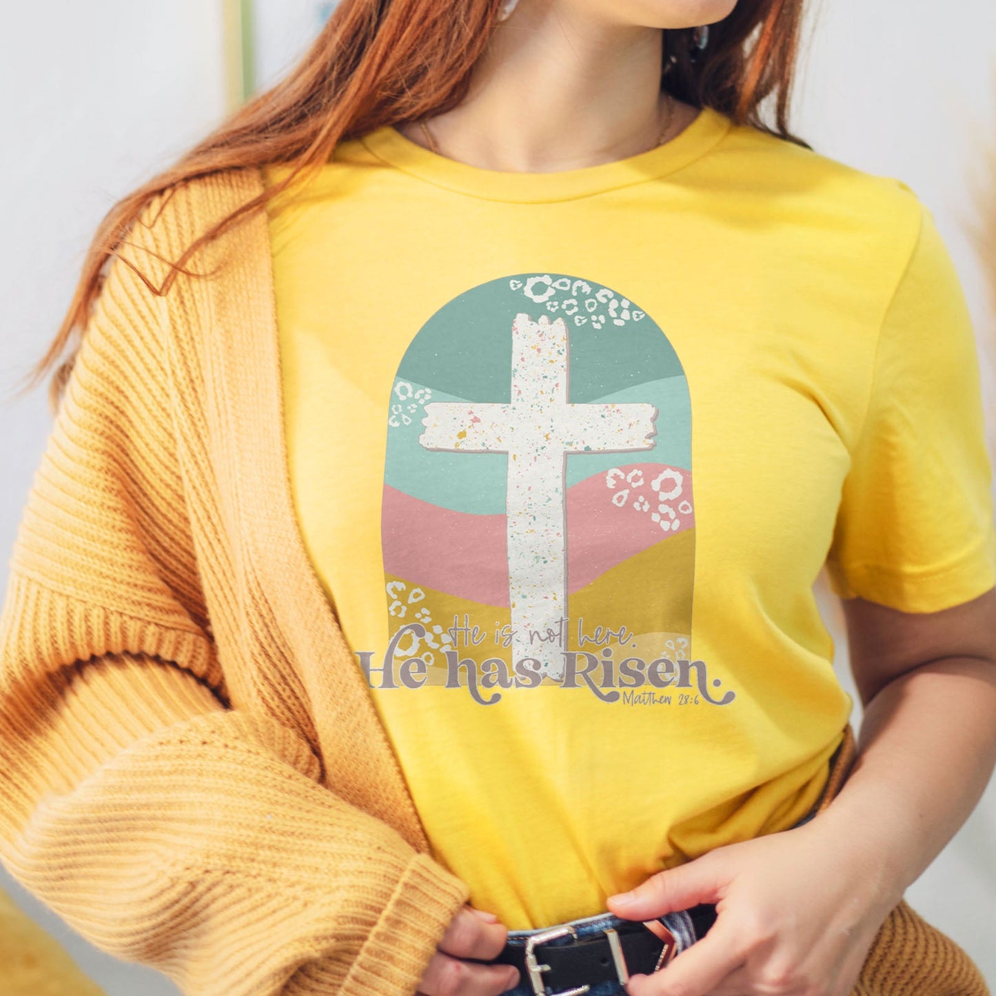 He is Not Here He Has Risen Tee Shirts For Women - Christian Easter T Shirts