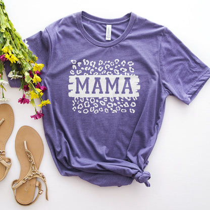 Mama Leopard Block Tee Shirts For Women - Christian Shirts for Women - Religious Tee Shirts