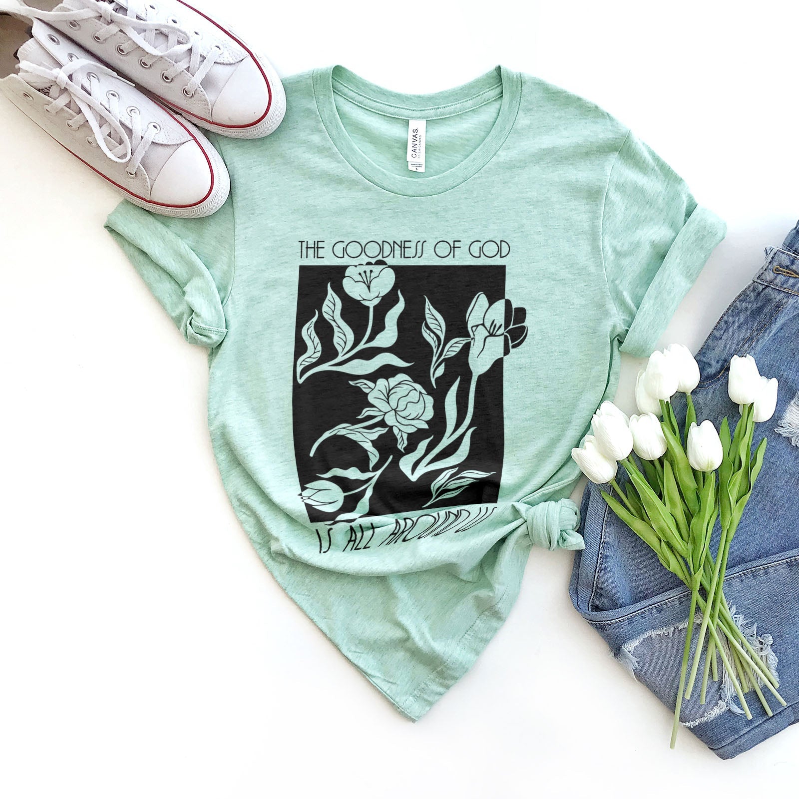 The Goodness Of God Tee Shirts For Women - Christian Shirts for Women - Religious Tee Shirts