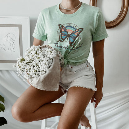 Transformed By God's Love Tee Shirts For Women - Christian Shirts for Women - Religious Tee Shirts