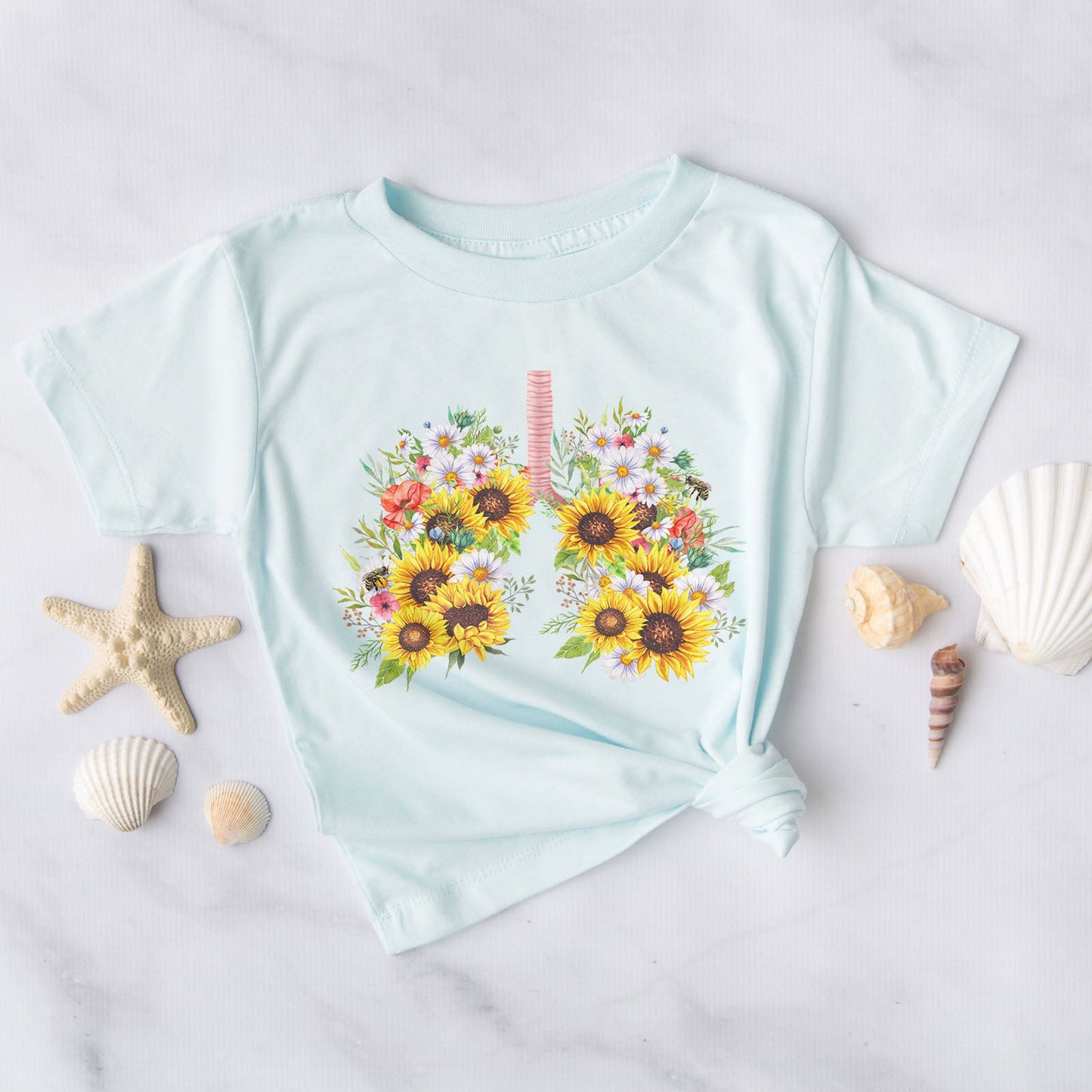 Yah Weh Sunflower Tee Shirts For Women - Christian Shirts for Women - Religious Tee Shirts