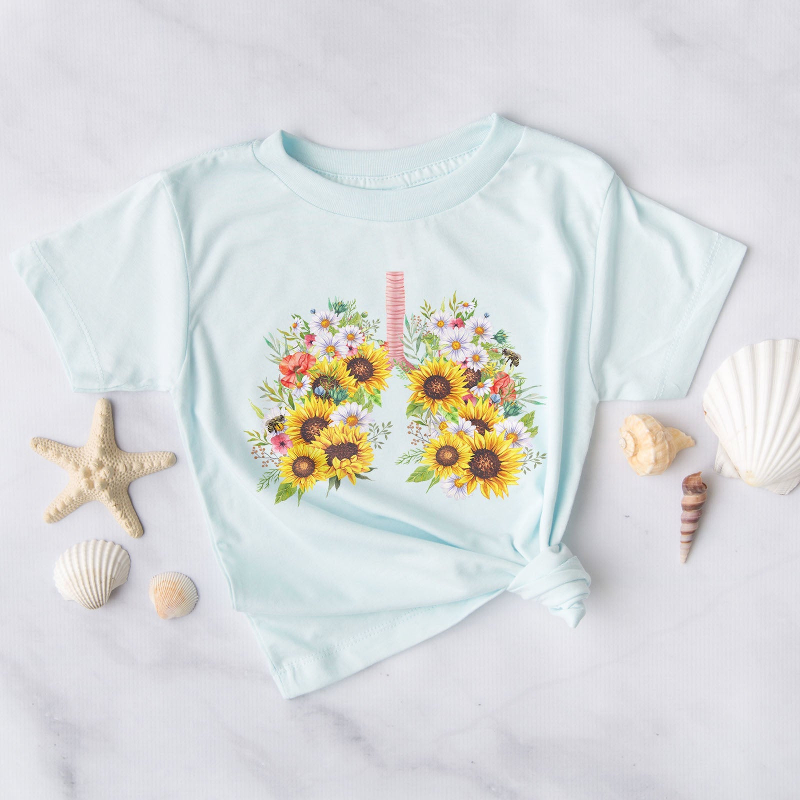 Yah Weh Sunflower Tee Shirts For Women - Christian Shirts for Women - Religious Tee Shirts