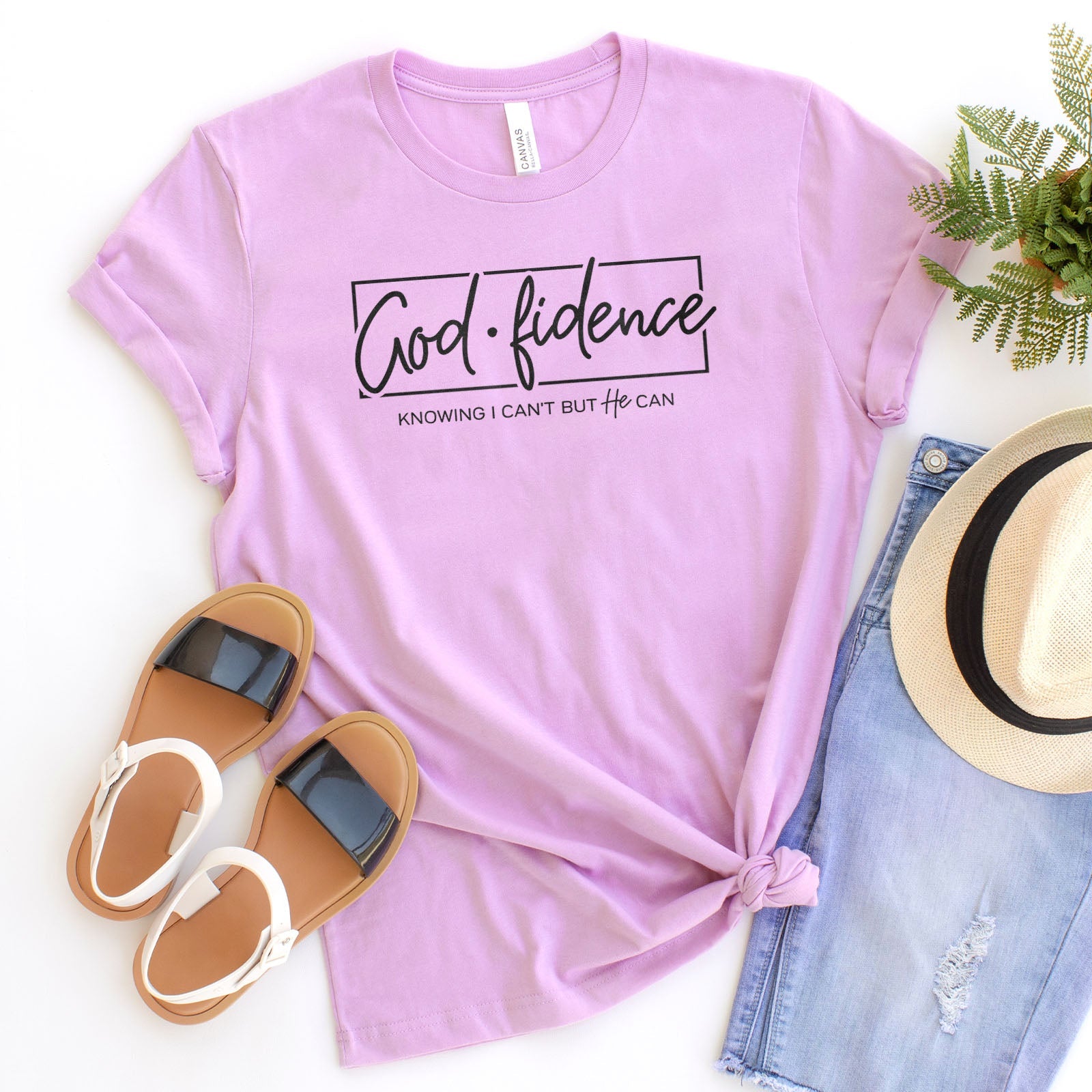 Godfidence Tee Shirts For Women - Christian Shirts for Women - Religious Tee Shirts