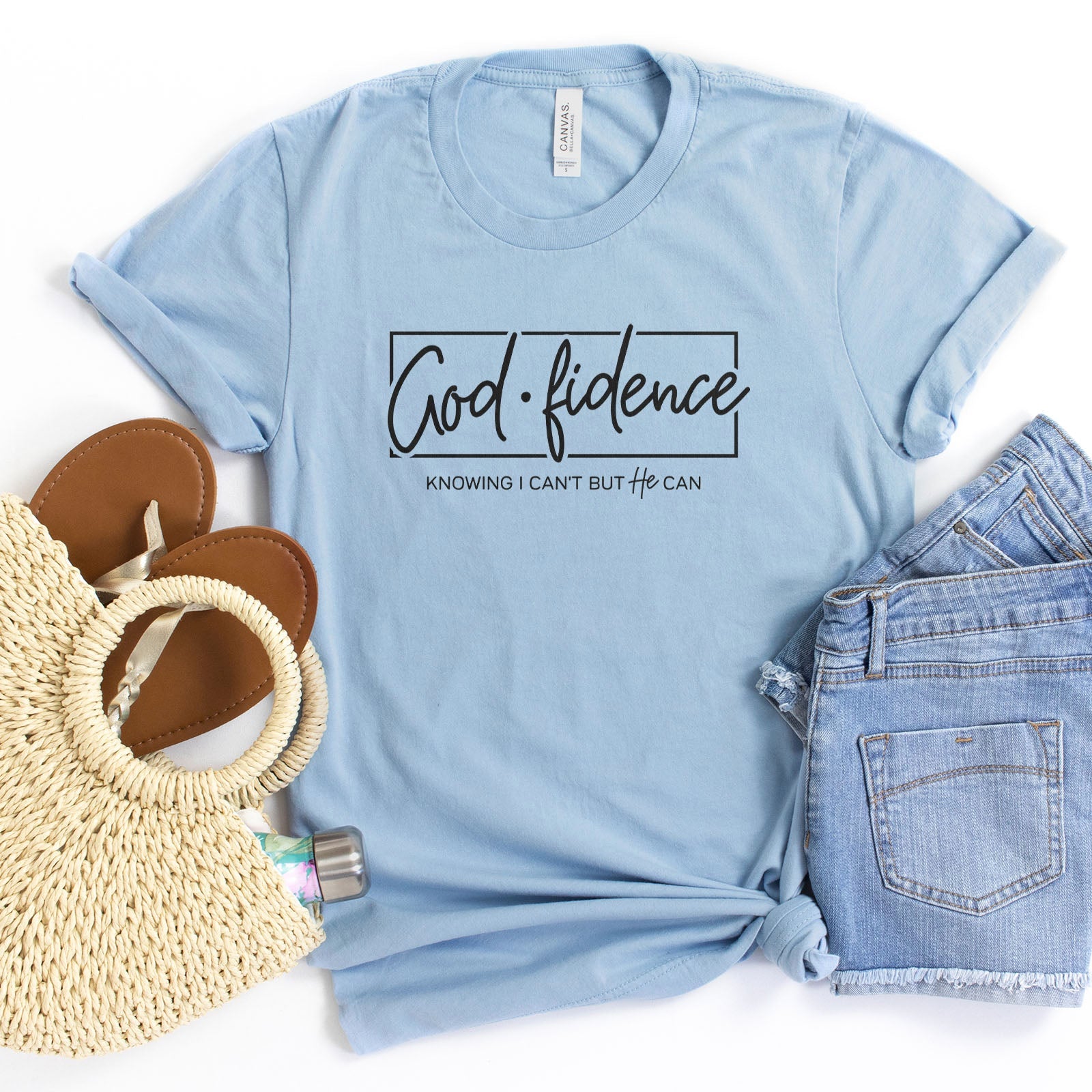 Godfidence Tee Shirts For Women - Christian Shirts for Women - Religious Tee Shirts