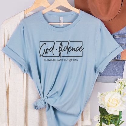 Godfidence Tee Shirts For Women - Christian Shirts for Women - Religious Tee Shirts