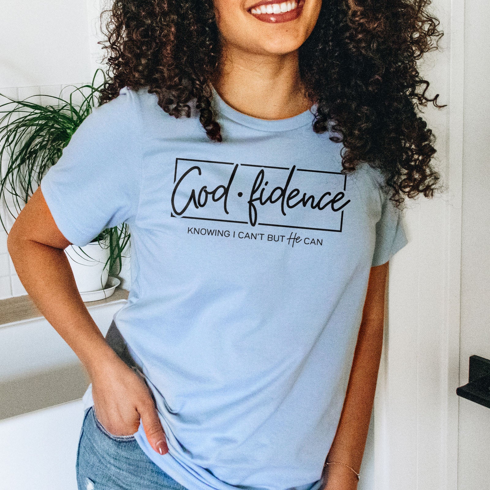 Godfidence Tee Shirts For Women - Christian Shirts for Women - Religious Tee Shirts