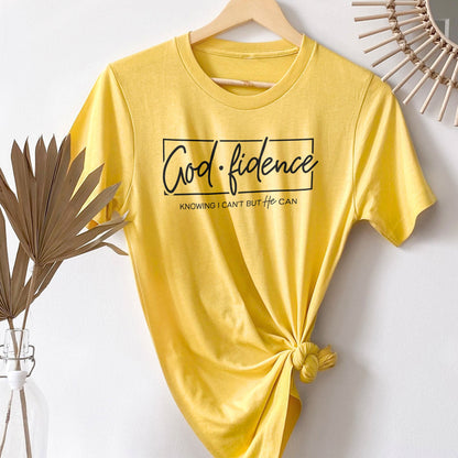 Godfidence Tee Shirts For Women - Christian Shirts for Women - Religious Tee Shirts