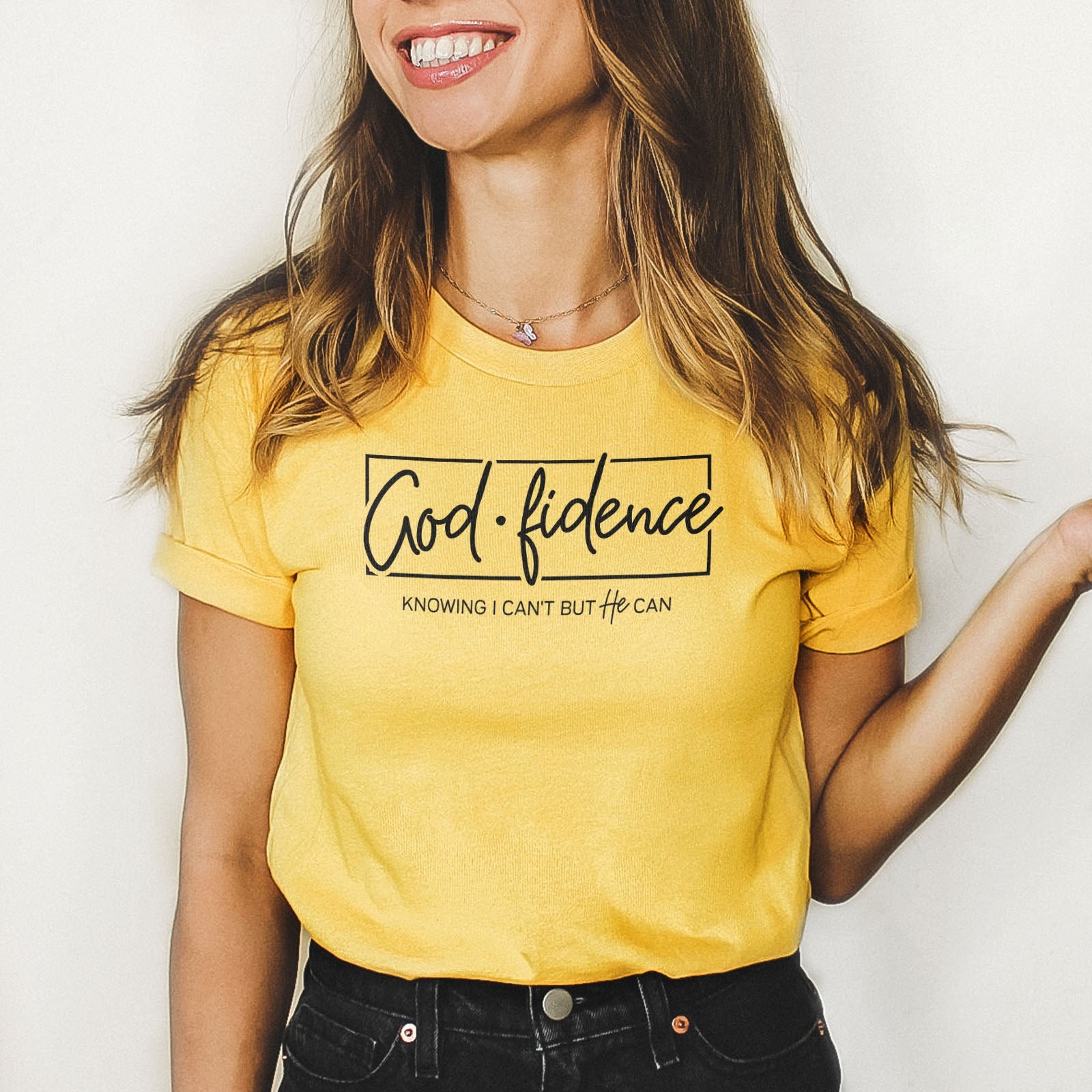 Godfidence Tee Shirts For Women - Christian Shirts for Women - Religious Tee Shirts