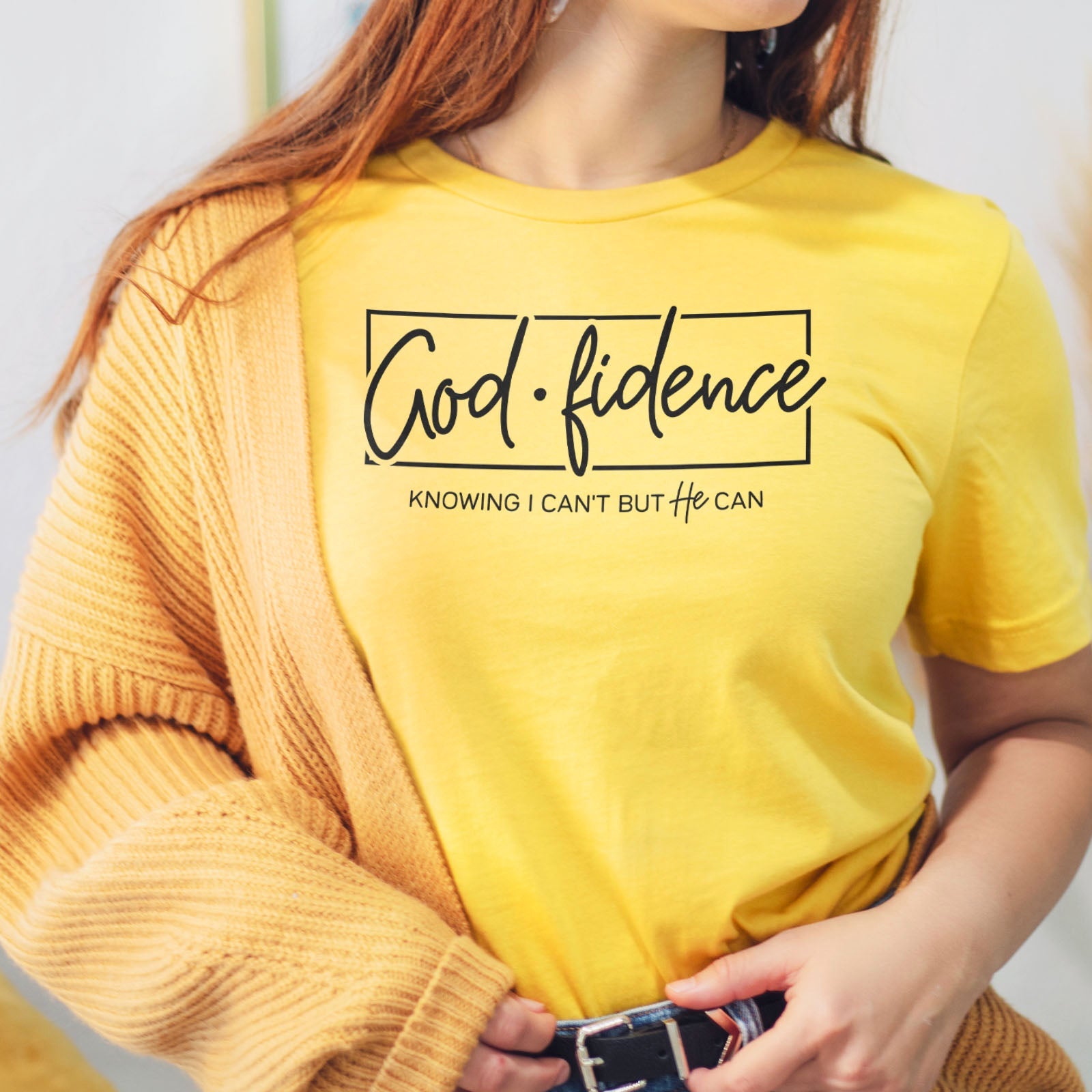Godfidence Tee Shirts For Women - Christian Shirts for Women - Religious Tee Shirts