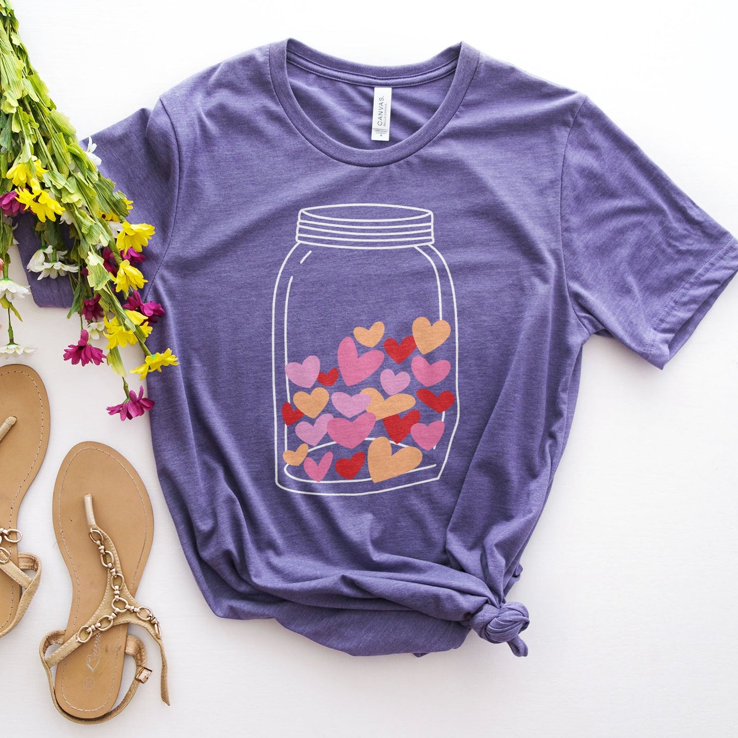 Jar of Hearts Tee Shirts For Women - Christian Shirts for Women - Religious Tee Shirts