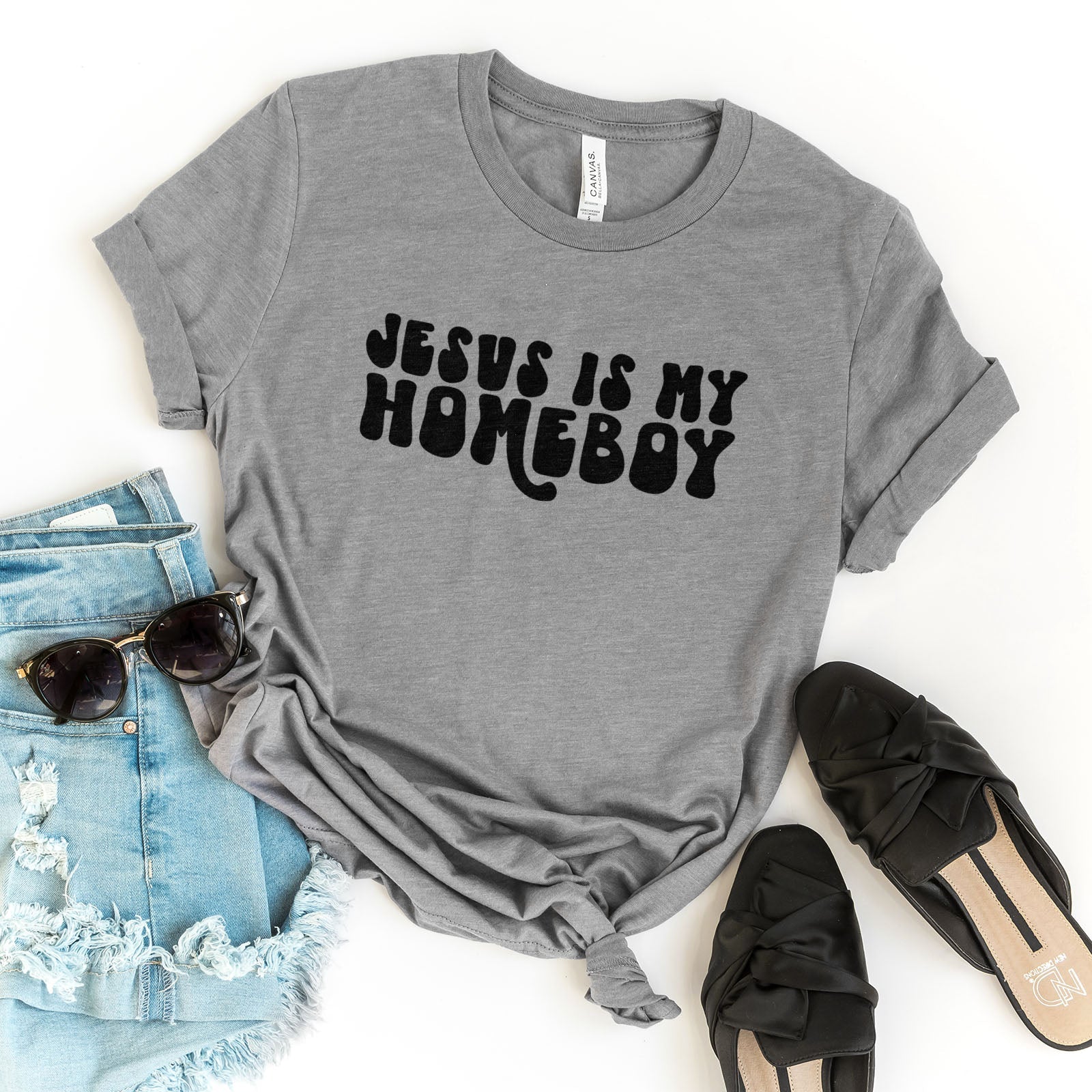 Jesus Is My Homeboy Tee Shirts For Women - Christian Shirts for Women - Religious Tee Shirts