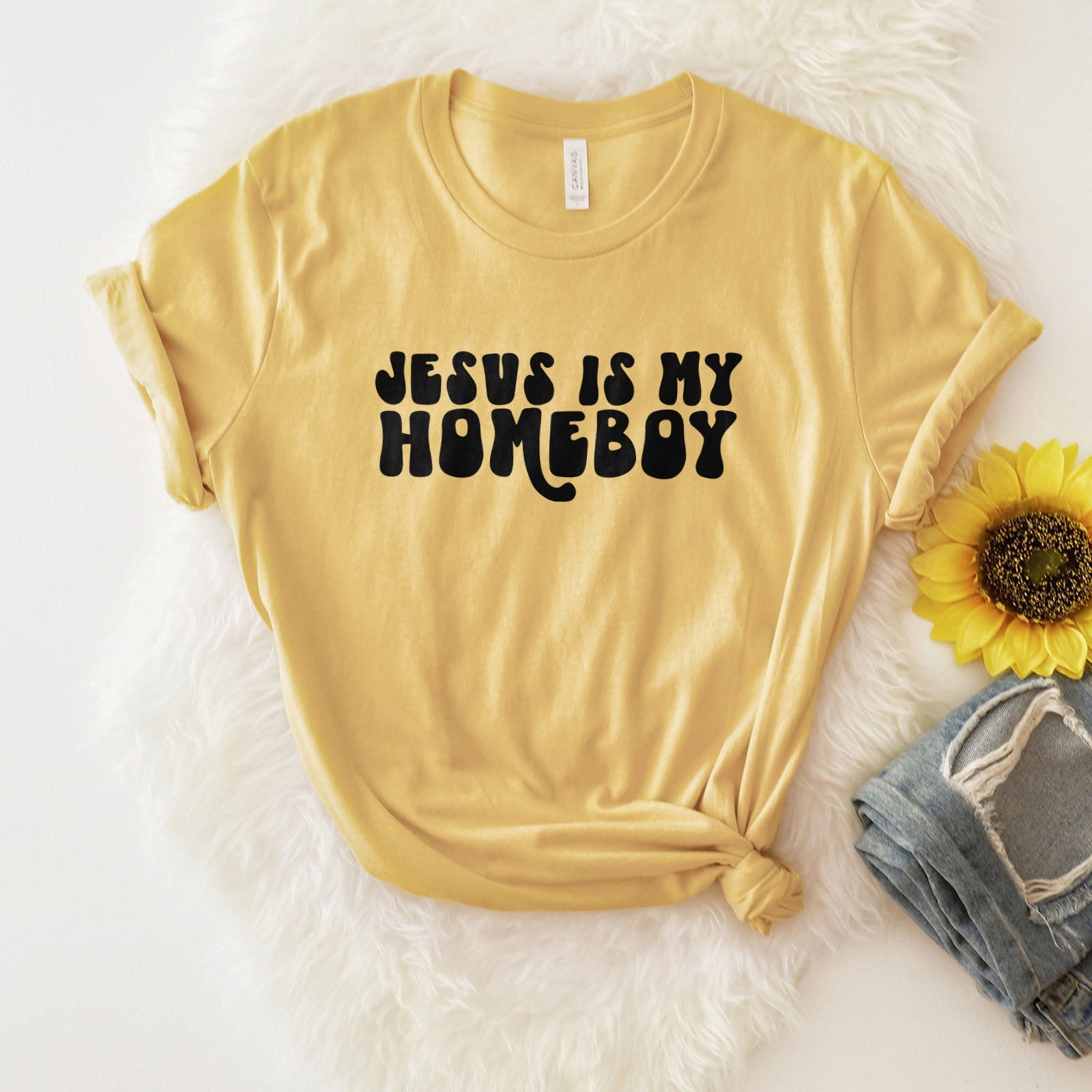 Jesus Is My Homeboy Tee Shirts For Women - Christian Shirts for Women - Religious Tee Shirts