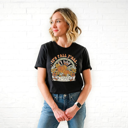 It's Fall Y'all Retro Tee Shirts For Women - Christian Shirts for Women - Religious Tee Shirts