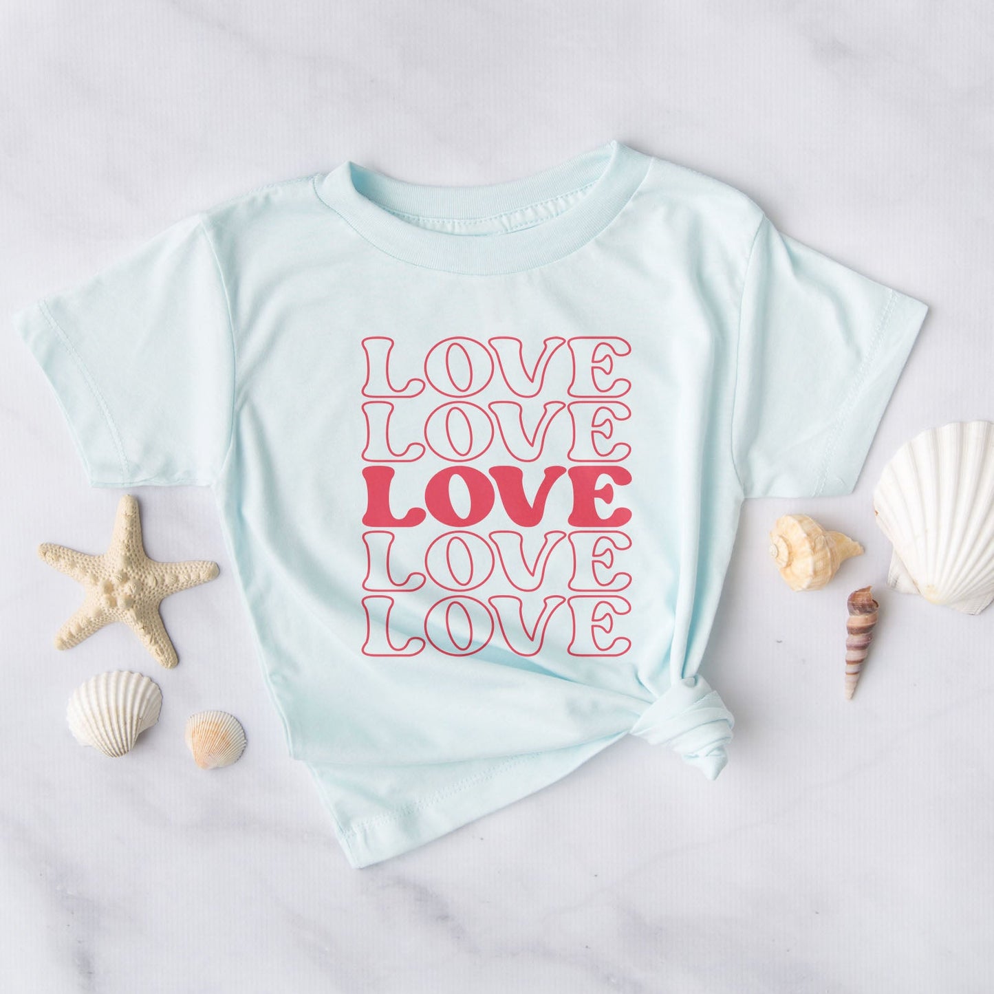 Stacked Love Tee Shirts For Women - Christian Shirts for Women - Religious Tee Shirts