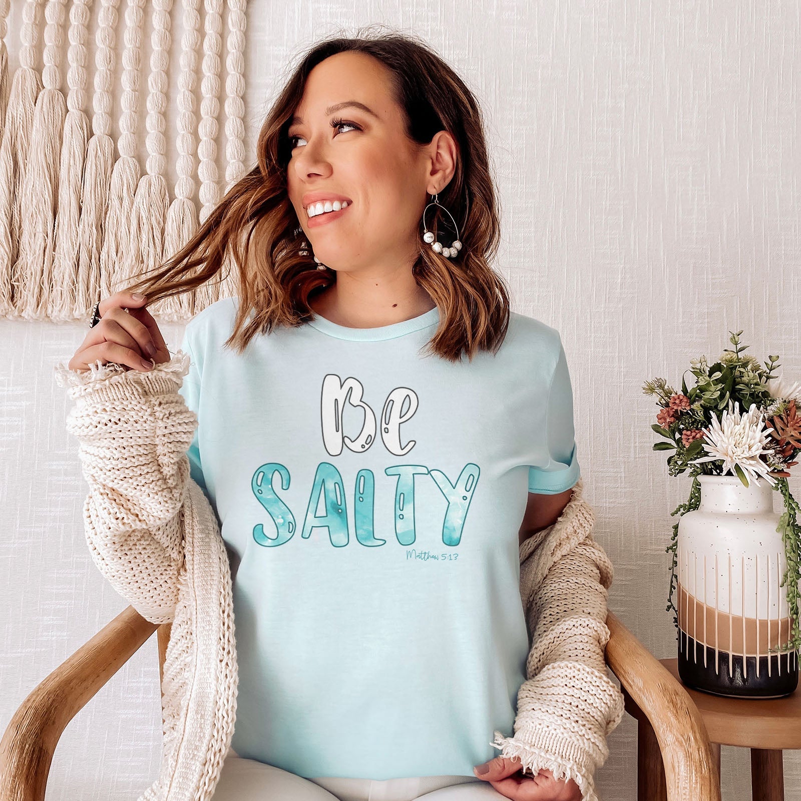 Be Salty Matthew 5:13 Tee Shirts For Women - Christian Shirts for Women - Religious Tee Shirts