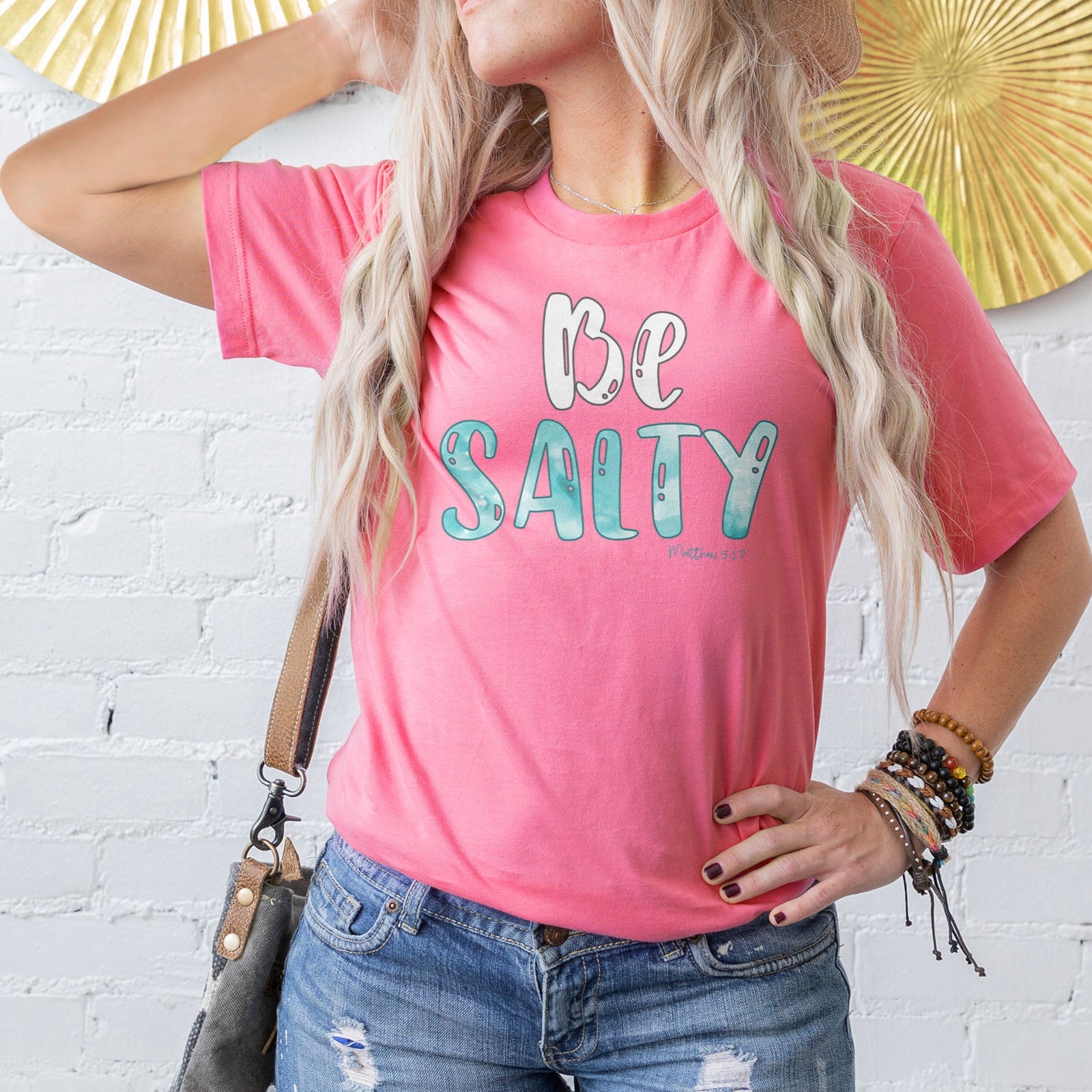 Be Salty Matthew 5:13 Tee Shirts For Women - Christian Shirts for Women - Religious Tee Shirts