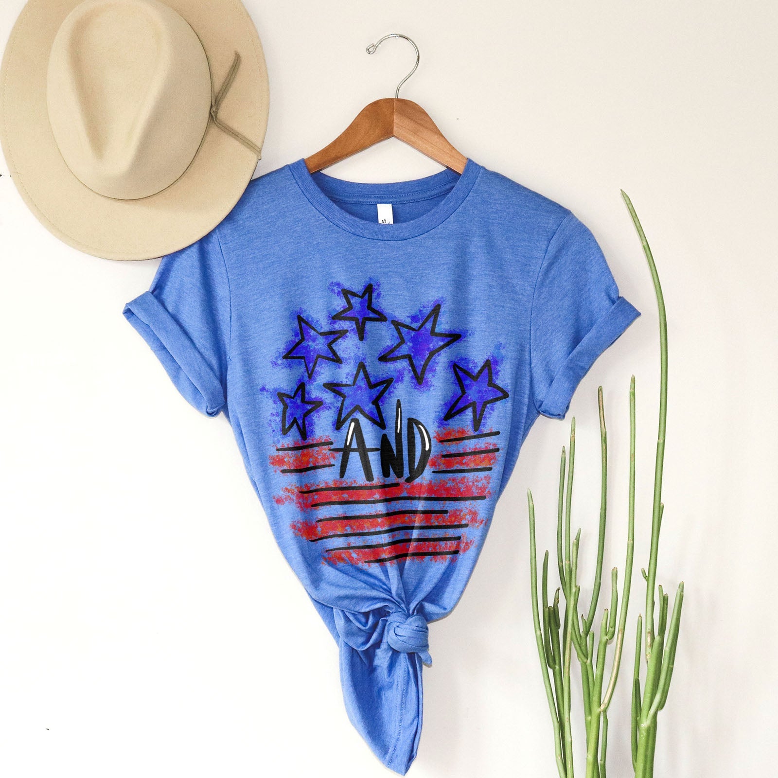 The Stars And Stripes Tee Shirts For Women - Christian Shirts for Women - Religious Tee Shirts