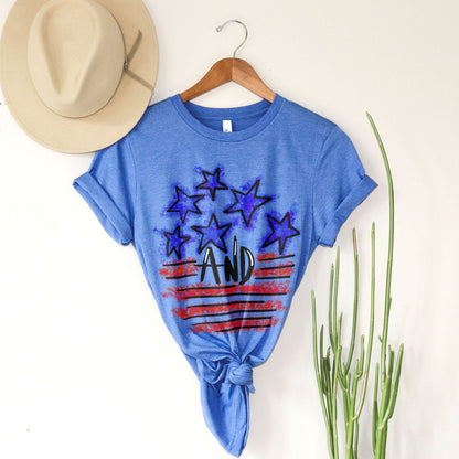 The Stars And Stripes Tee Shirts For Women - Christian Shirts for Women - Religious Tee Shirts