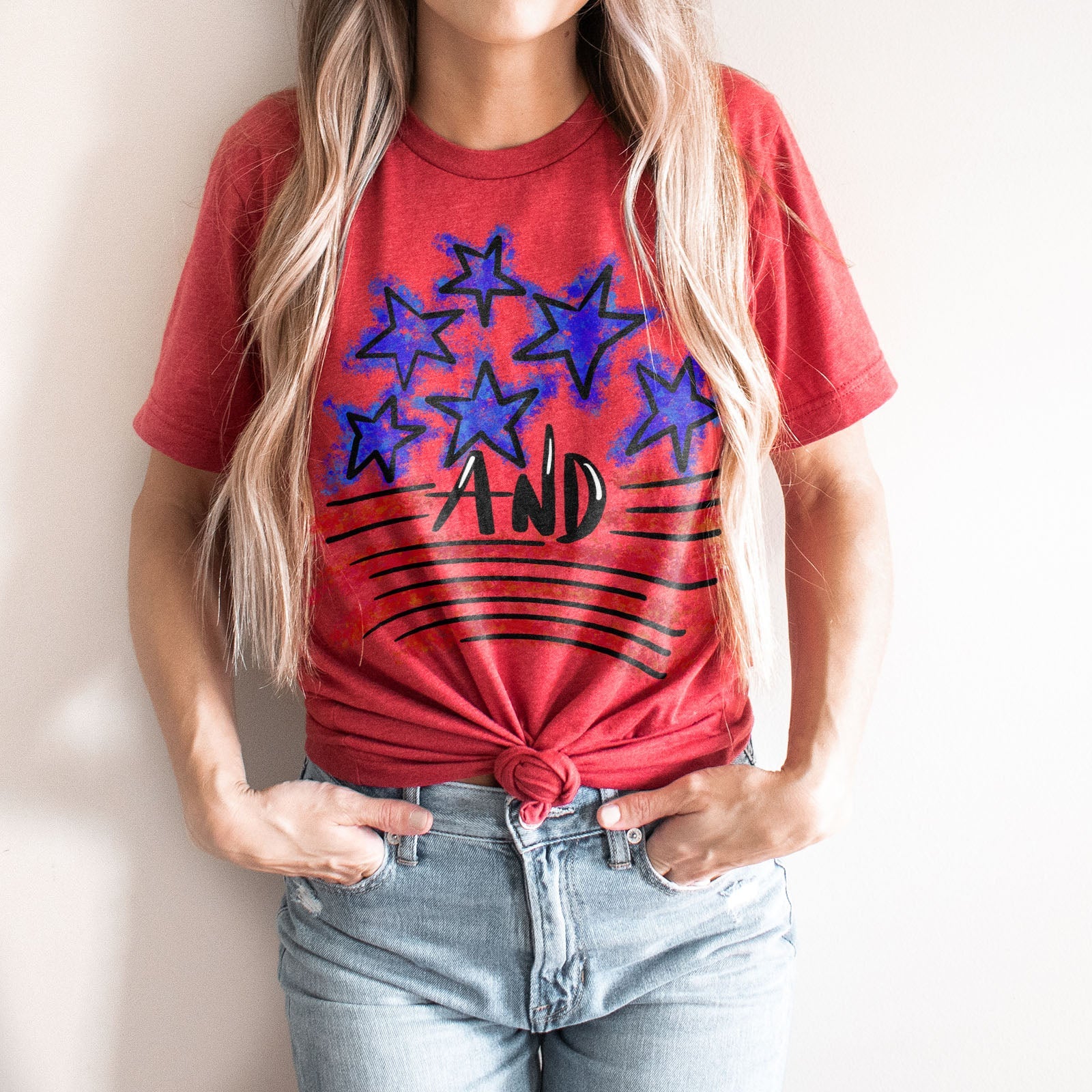The Stars And Stripes Tee Shirts For Women - Christian Shirts for Women - Religious Tee Shirts