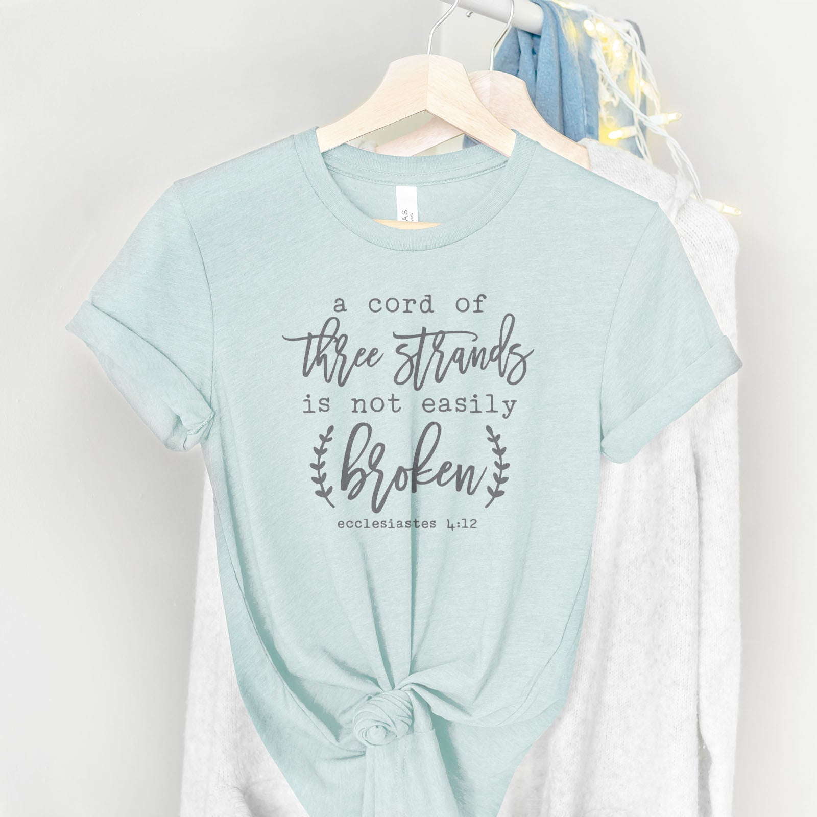 A Cord Of Three Strands Tee Shirts For Women - Christian Shirts for Women - Religious Tee Shirts