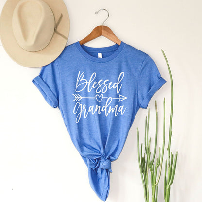 Blessed Grandma Arrow Tee Shirts For Women - Christian Shirts for Women - Religious Tee Shirts
