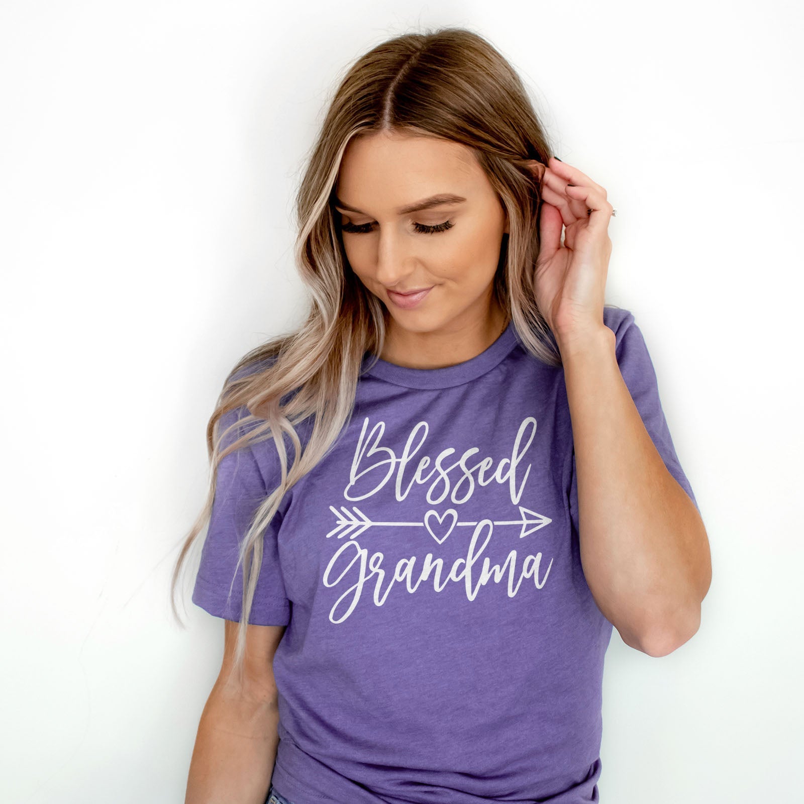 Blessed Grandma Arrow Tee Shirts For Women - Christian Shirts for Women - Religious Tee Shirts