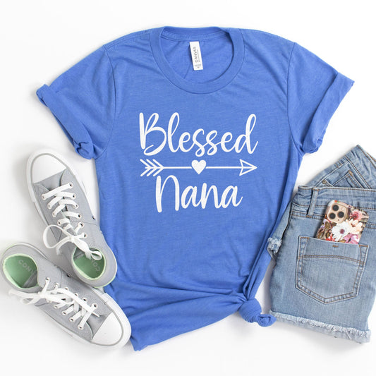 Blessed Nana Arrow Tee Shirts For Women - Christian Shirts for Women - Religious Tee Shirts