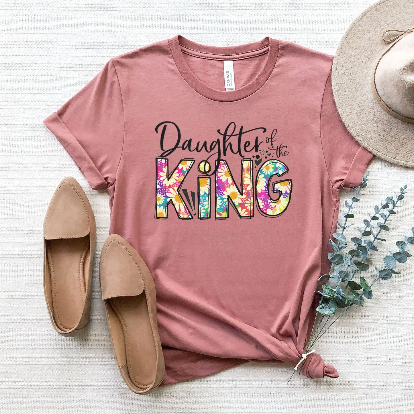 Daughter Of The King Tee Shirts For Women - Christian Shirts for Women - Religious Tee Shirts