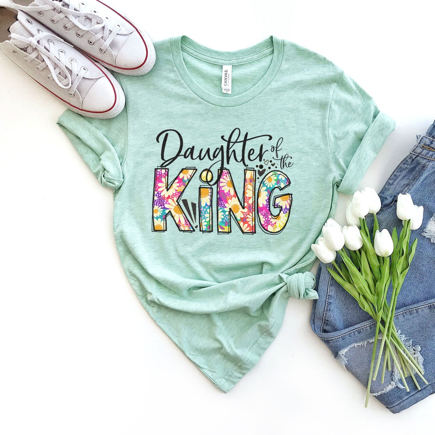 Daughter Of The King Tee Shirts For Women - Christian Shirts for Women - Religious Tee Shirts