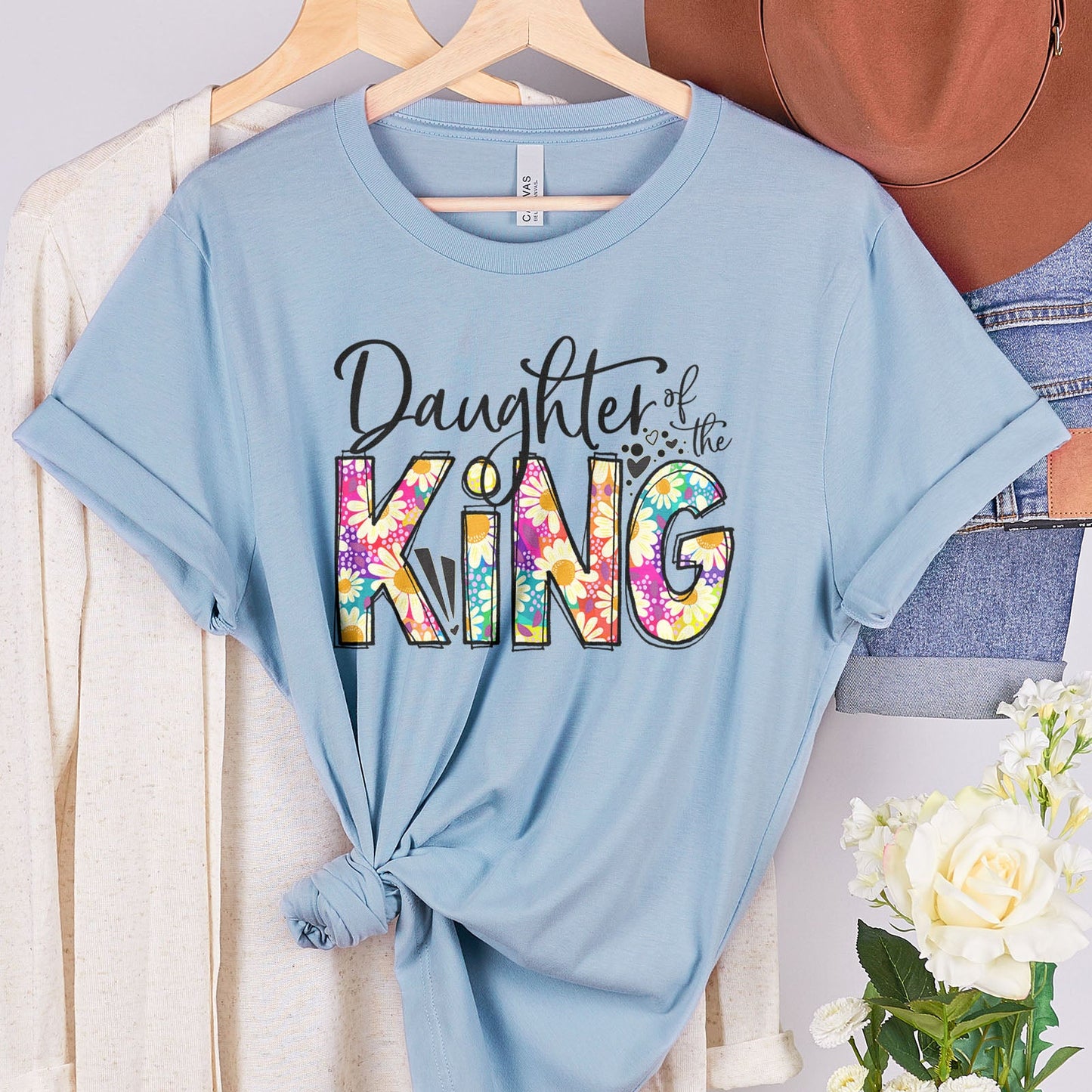 Daughter Of The King Tee Shirts For Women - Christian Shirts for Women - Religious Tee Shirts