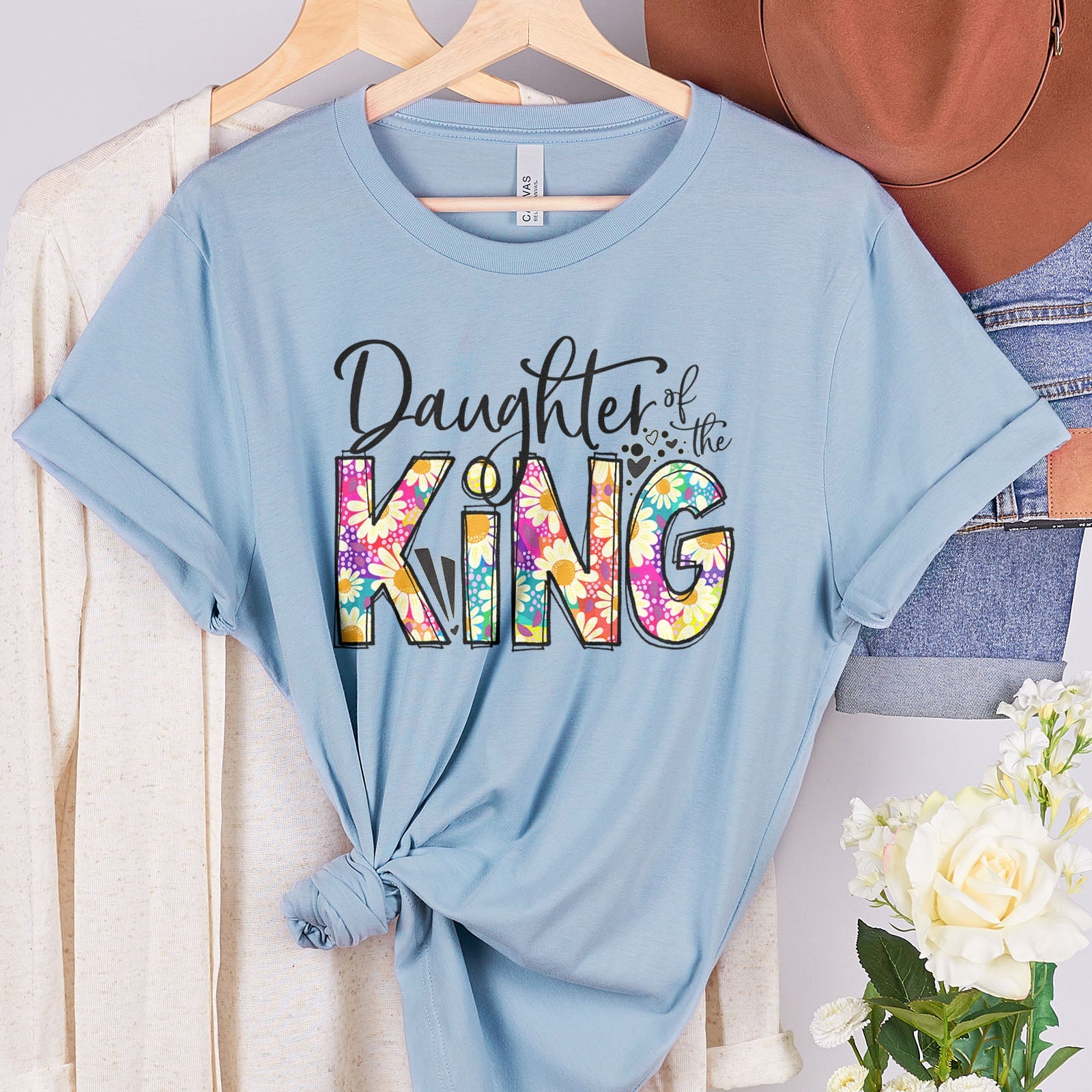 Daughter Of The King Tee Shirts For Women - Christian Shirts for Women - Religious Tee Shirts