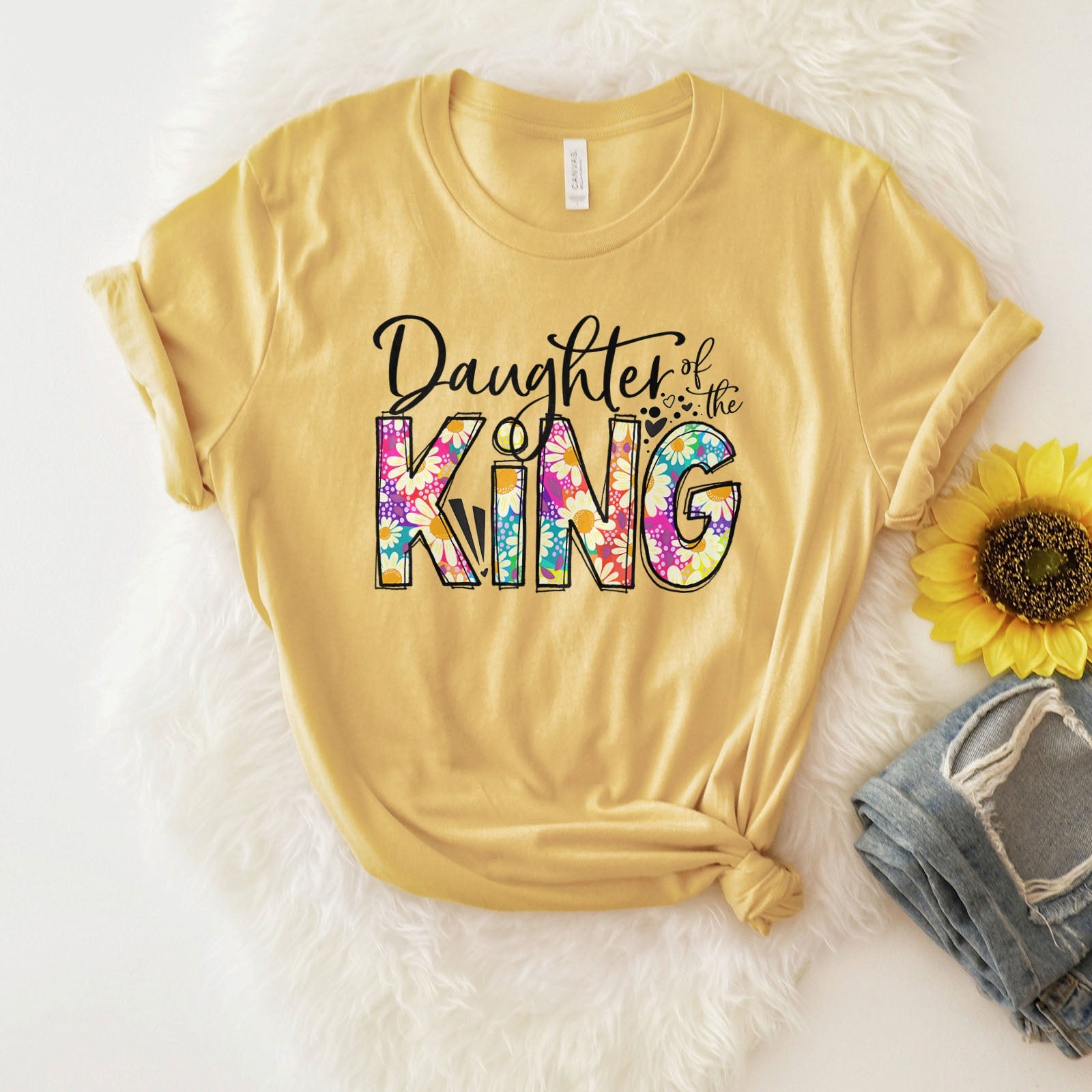 Daughter Of The King Tee Shirts For Women - Christian Shirts for Women - Religious Tee Shirts