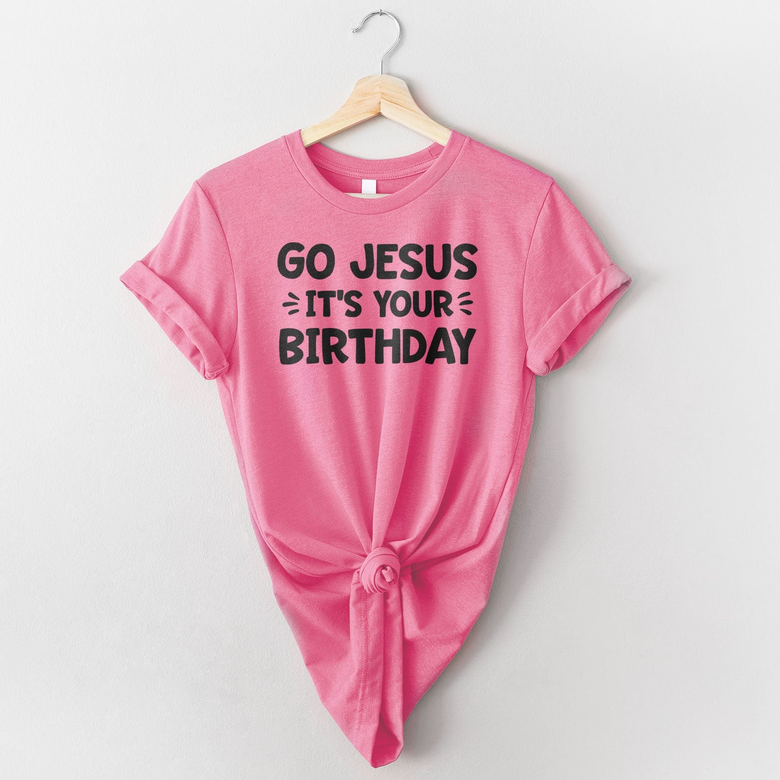 Go Jesus Tee Shirts For Women - Christian Shirts for Women - Religious Tee Shirts