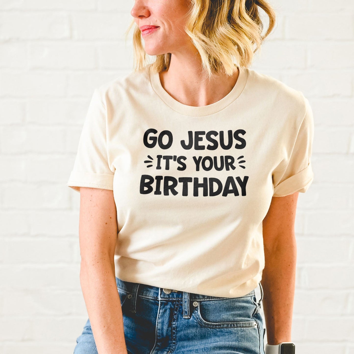 Go Jesus Tee Shirts For Women - Christian Shirts for Women - Religious Tee Shirts