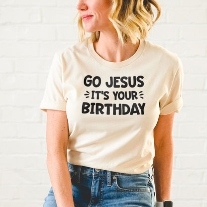 Go Jesus Tee Shirts For Women - Christian Shirts for Women - Religious Tee Shirts