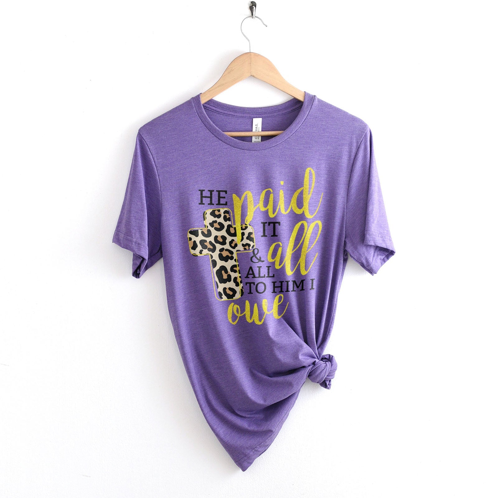 He Paid It All Tee Shirts For Women - Christian Shirts for Women - Religious Tee Shirts