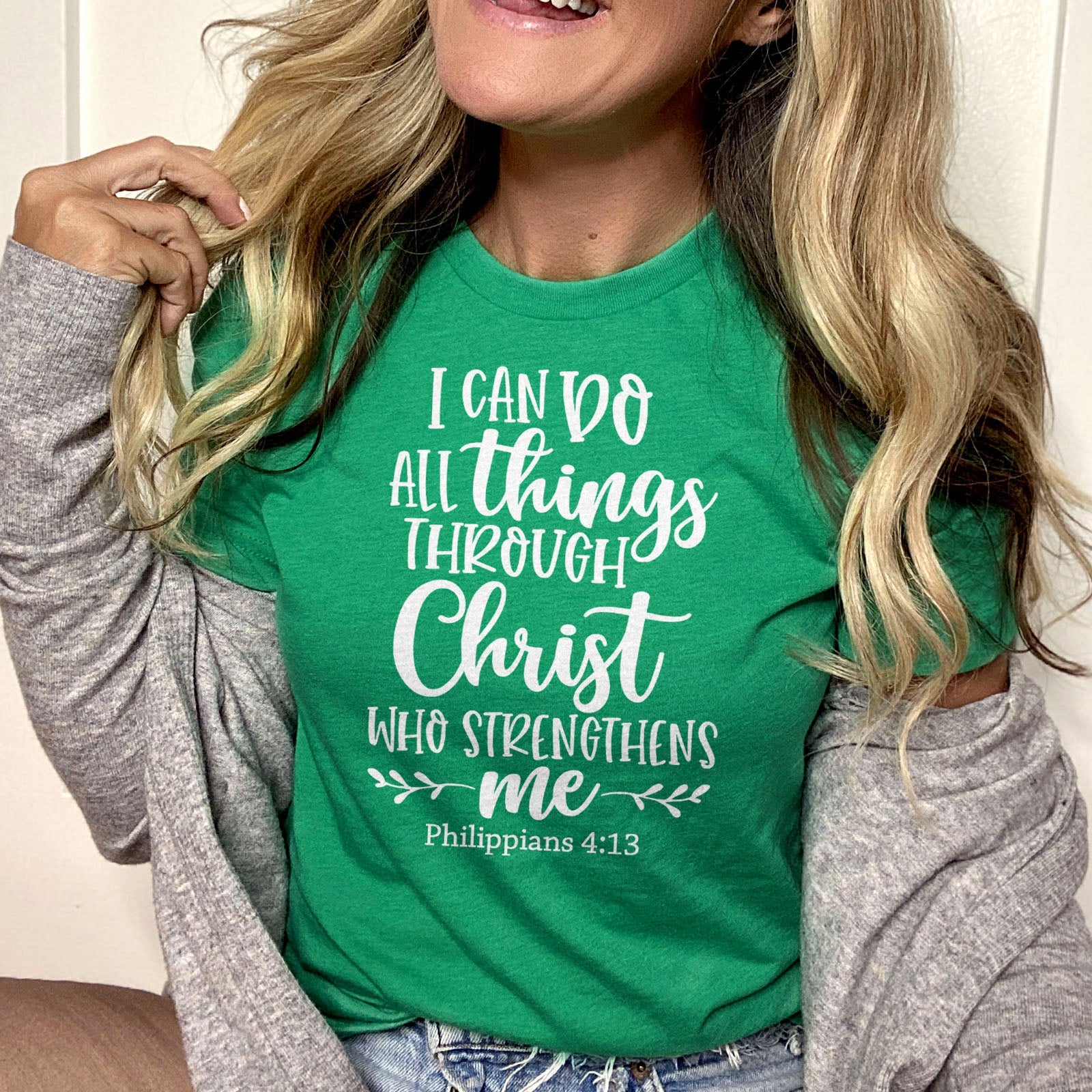 I Can Do All Things Through Christ Who Strengthens Me Philippians 4:13 Tee Shirts For Women - Christian Shirts for Women 