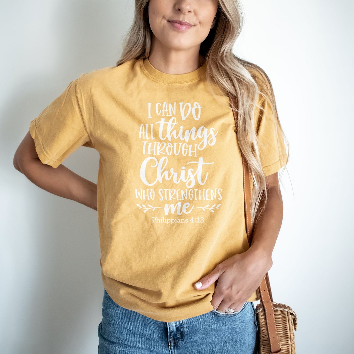 I Can Do All Things Through Christ Who Strengthens Me Philippians 4:13 Tee Shirts For Women - Christian Shirts for Women 