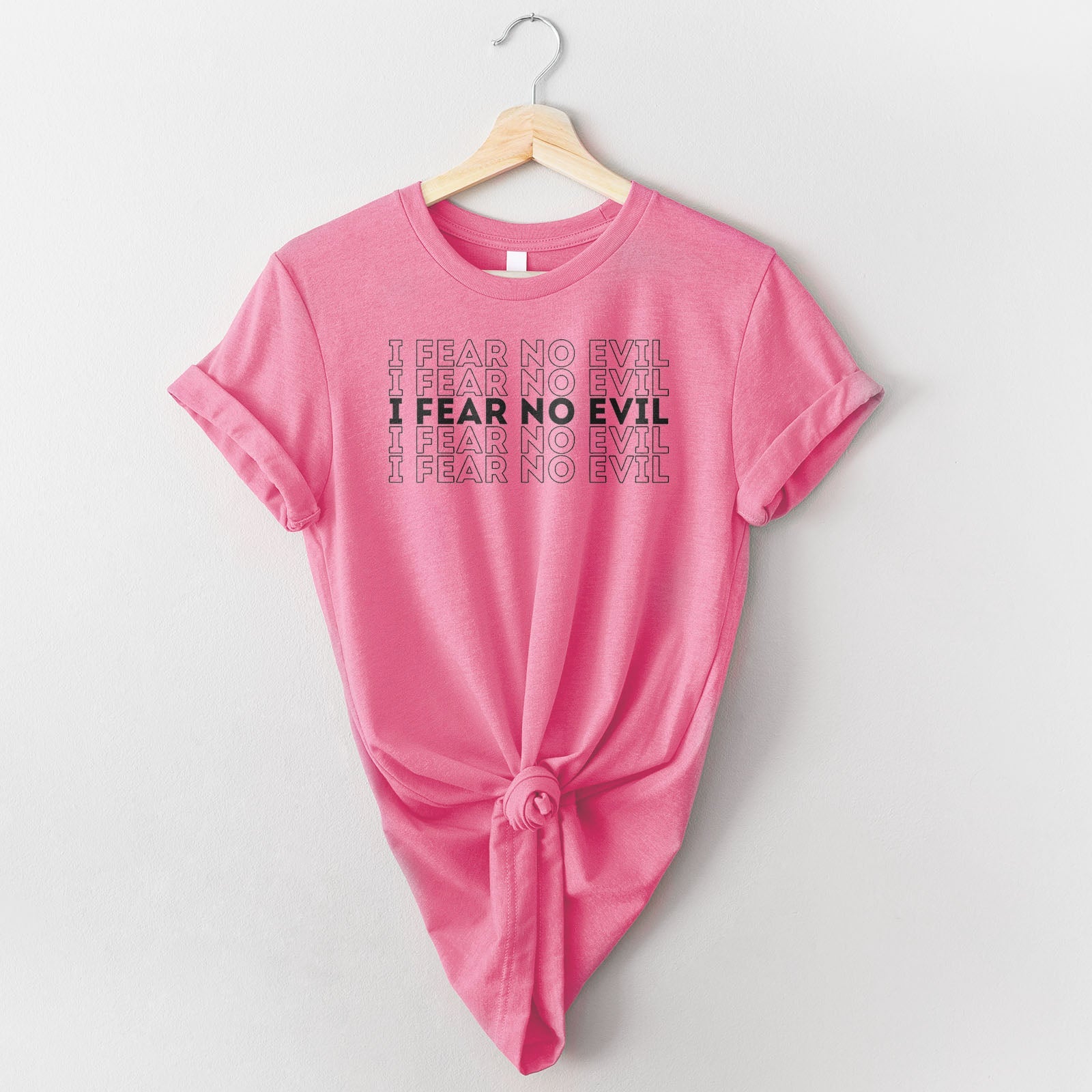 I Fear No Evil Tee Shirts For Women - Christian Shirts for Women - Religious Tee Shirts