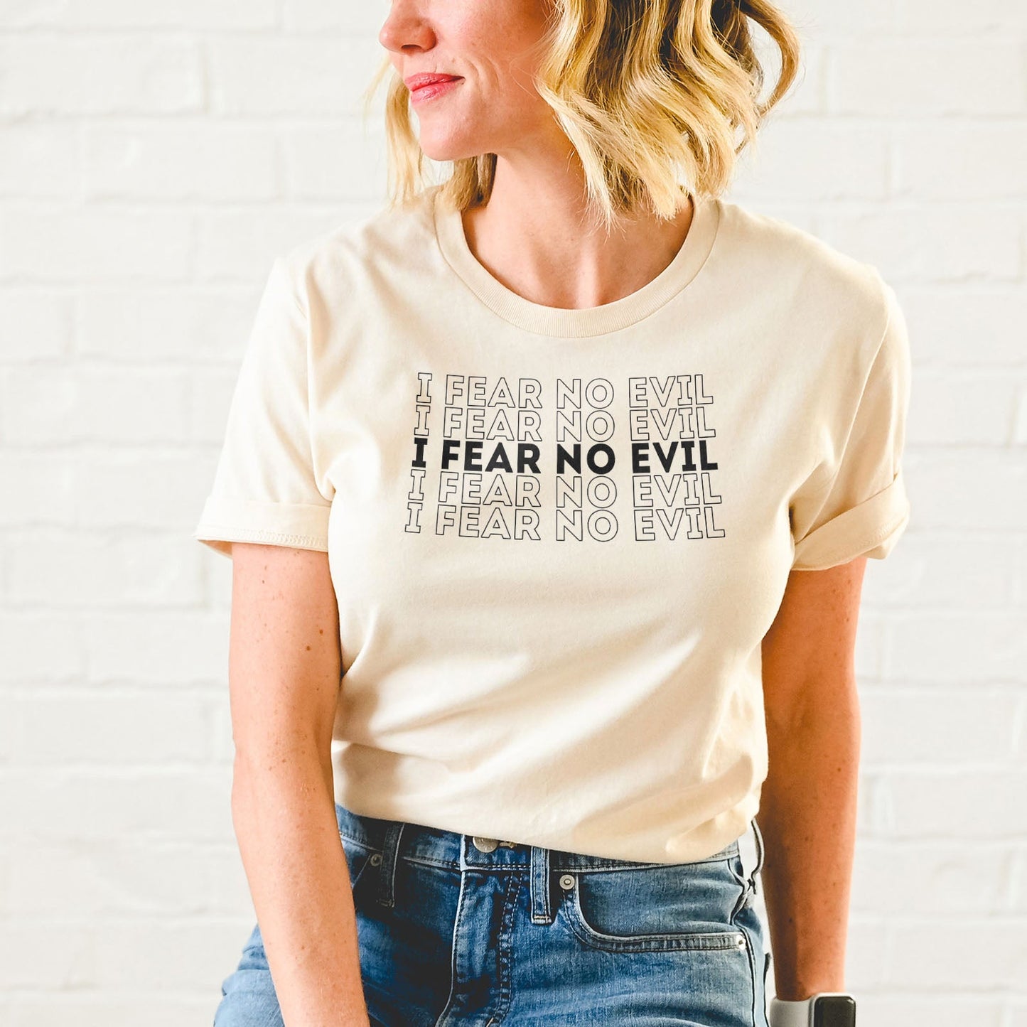 I Fear No Evil Tee Shirts For Women - Christian Shirts for Women - Religious Tee Shirts