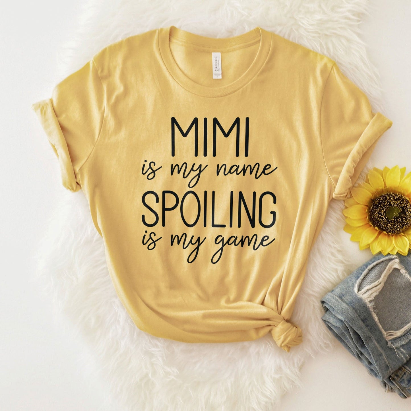 Mimi Is My Name Spoiling Is My Game Shirts For Women - Christian Shirts for Women - Religious Tee Shirts
